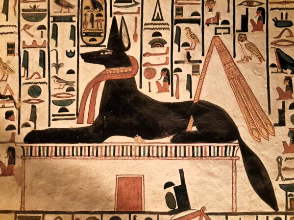 113 Luxor Theben West Tal der Koeniginnen Felsengrab der Koenigin Nefertari Gott Anubis 1 600x450 - Ägypten 2024