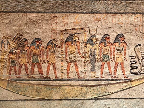121 Luxor Theben West Tal der Koenige Felsengrab Ramses IX. Sonnenbarkenprozession 1 600x450 - Ägypten 2024