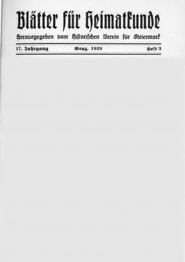 Jahrgang 17 (1939) Blätter Jg17 Titelseite 375x530 - Jahrgang 17 (1939)