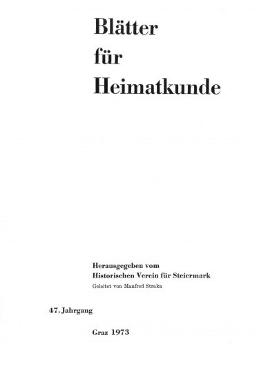 Blätter Jg47 Titelseite 375x530 - Jahrgang 47 (1973)