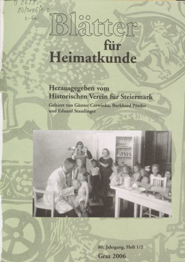 Jahrgang 80 (2006) Blätter Jg80 Titelseite 375x530 - Jahrgang 80 (2006)