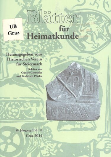 Blaetter Jg88 12 Titelseite 375x530 - Blätter für Heimatkunde 2014