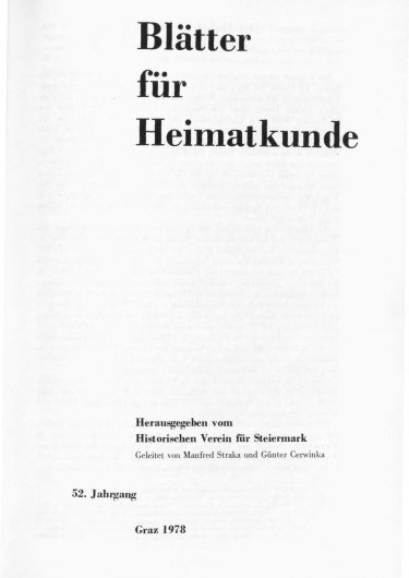 Blätter Jg52 Titelseite 375x530 - Jahrgang 52 (1978)