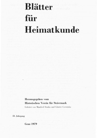 Blätter Jg53 Titelseite 375x530 - Jahrgang 53 (1979)