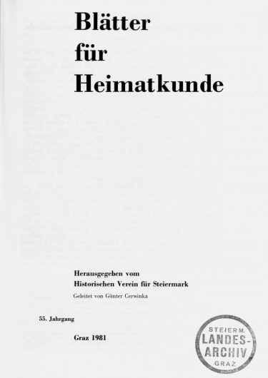 Blätter Jg55 Titelseite 375x530 - Jahrgang 55 (1981)