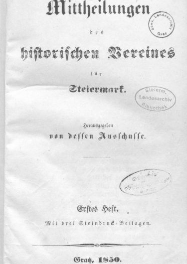 Mittheilungen Titelseite Heft 1 375x530 - Publikationen