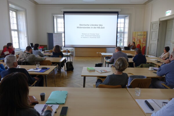 Retzhof 2025  6 Das zweite Referat 600x400 - LehrerInnenfortbildung