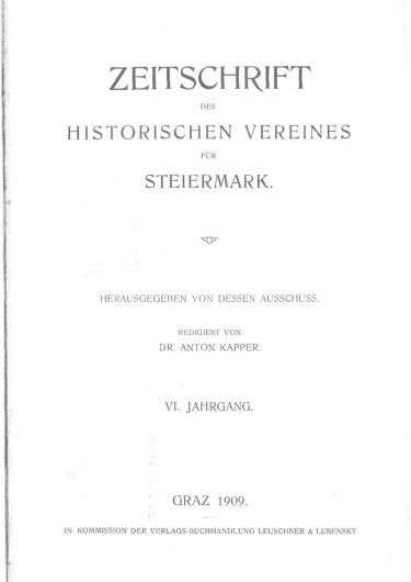 Zeitschrift Jg 6 Titelseite 375x530 - Zeitschrift 6 (1908)