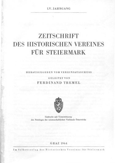 Jahrgang 55 (1964) Zeitschrift Jg55 Titelseite 375x530 - Jahrgang 55 (1964)
