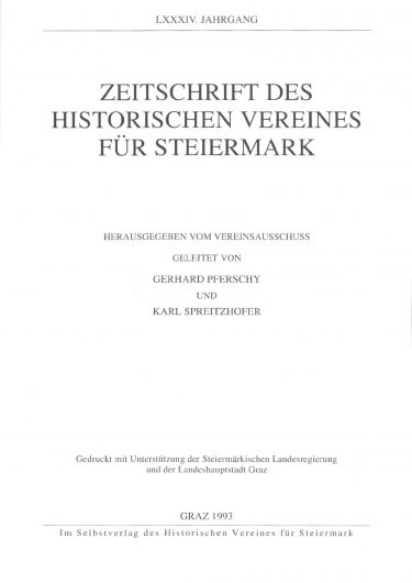 Zeitschrift Jg84 Titelseite 375x530 - Jahrgang 84 (1993)