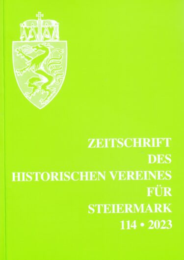 Zeitschrift 114 2023 375x530 - Zeitschrift des Historischen Vereines für Steiermark 114, 2023